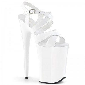 Pleaser Infinity-997 Hakken Dames Wit | BELGIE BECMTQZN