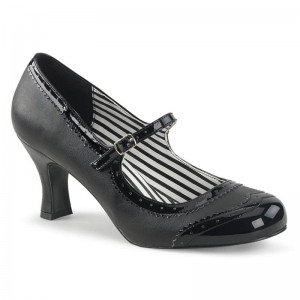 Pleaser Jenna-06 Faux Leather Hakken Dames Zwart | BELGIE BEWDUENF