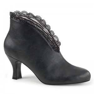 Pleaser Jenna-105 Vegan Leather Laarzen Dames Zwart | BELGIE BEKZORHM