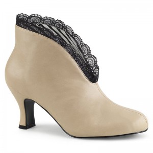 Pleaser Jenna-105 Vegan Leather Laarzen Dames Wit | BELGIE BEDLWPIY