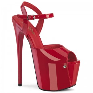 Pleaser Jubilant-09 Hakken Dames Rood | BELGIE BEBRIZED
