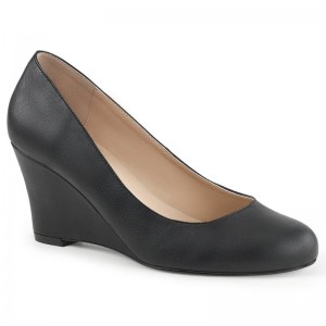 Pleaser Kimberly-08 Vegan Leather Hakken Dames Zwart | BELGIE BEBHLIWG