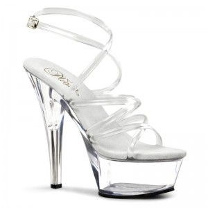 Pleaser Kiss-206 Hakken Dames Clear | BELGIE BEZJHIUR
