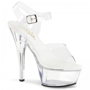 Pleaser Kiss-208VL Hakken Dames Clear | BELGIE BEMZOAJQ