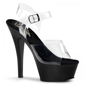 Pleaser Kiss-208 Hakken Dames Zwart | BELGIE BEVLOGBX