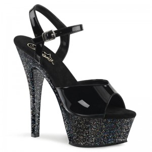 Pleaser Kiss-209MG Hakken Dames Zwart | BELGIE BERUZHGW