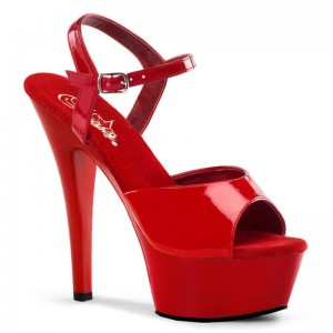 Pleaser Kiss-209 Hakken Dames Rood | BELGIE BENGBPHT