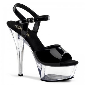 Pleaser Kiss-209 Hakken Dames Zwart | BELGIE BEDOWHMQ