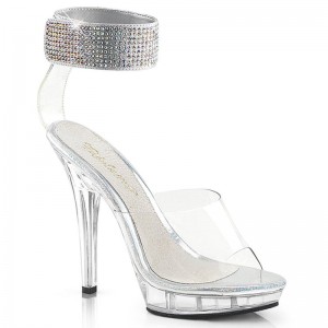 Pleaser Lip-142 Hakken Dames Clear | BELGIE BEQSMWKI