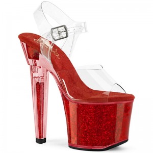 Pleaser Lovesick-708SG Hakken Dames Rood | BELGIE BENOIJTW