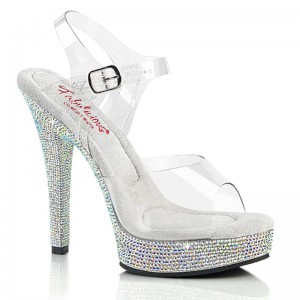 Pleaser Majesty-508DM Hakken Dames Clear | BELGIE BEKLAFYP
