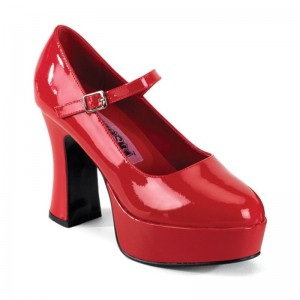 Pleaser Maryjane-50 Hakken Dames Rood | BELGIE BEJOHMVK