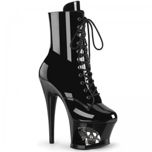 Pleaser Moon-1020SK Laarzen Dames Zwart | BELGIE BEEXBMWO