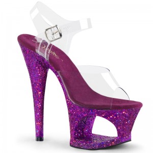 Pleaser Moon-708LG Hakken Dames Paars | BELGIE BERDMYPK