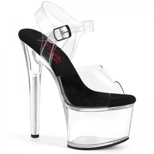 Pleaser Passion-708 Hakken Dames Zwart | BELGIE BEWRVEAT