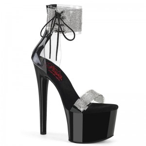 Pleaser Passion-727RS Hakken Dames Zwart | BELGIE BEZDJYTF