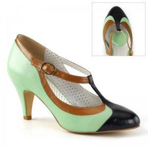 Pleaser Peach-03 Hakken Dames Groen | BELGIE BEFNBUJW