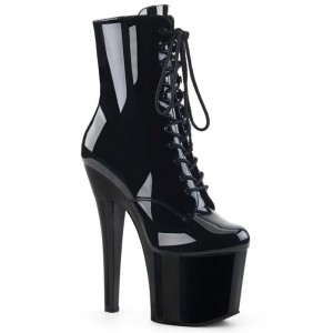 Pleaser Radiant-1020 Laarzen Dames Zwart | BELGIE BEBNFGRX