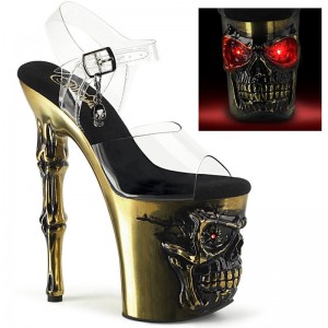Pleaser Rapture-808-LT Hakken Dames Goud | BELGIE BEBNJWSR