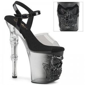 Pleaser Rapture-808T-1 Hakken Dames Zwart | BELGIE BESZLYND