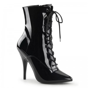 Pleaser Seduce-1020 Laarzen Dames Zwart | BELGIE BEUBATQP