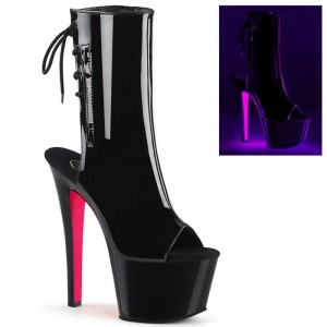 Pleaser Sky-1018TT Laarzen Dames Zwart | BELGIE BEOIXPLE