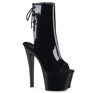 Pleaser Sky-1018 Laarzen Dames Zwart | BELGIE BEFSNMZO