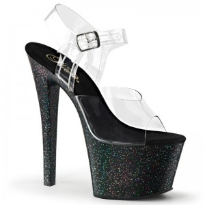 Pleaser Sky-308MG Hakken Dames Zwart | BELGIE BEAZIQMV