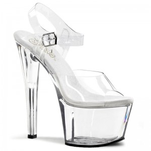 Pleaser Sky-308 Hakken Dames Clear | BELGIE BEXMNLBS