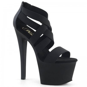 Pleaser Sky-369 Hakken Dames Zwart | BELGIE BEEIQZDB