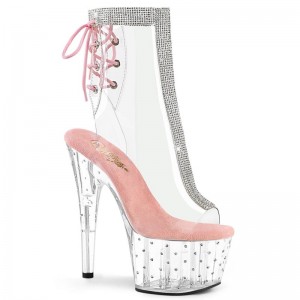Pleaser Stardust-1018C-2RS Laarzen Dames Roze | BELGIE BEKLHNGO