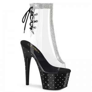 Pleaser Stardust-1018C-2RS Laarzen Dames Zwart | BELGIE BEOEFHYC