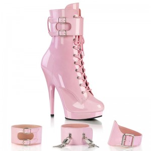 Pleaser Sultry-1023 Laarzen Dames Roze | BELGIE BEIORCSW