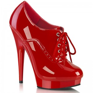 Pleaser Sultry-660 Laarzen Dames Rood | BELGIE BEFORDKQ