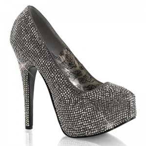 Pleaser Teeze-06R Hakken Dames Grijs | BELGIE BEITCOQK
