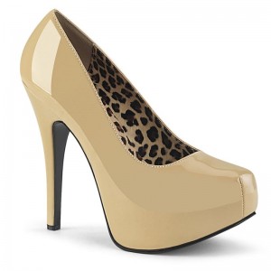 Pleaser Teeze-06W Hakken Dames Beige | BELGIE BEWZKPUJ