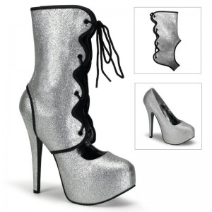 Pleaser Teeze-31G Hakken Dames Zilver | BELGIE BEGBZADE