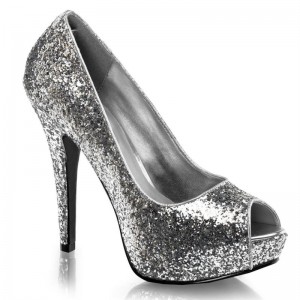 Pleaser Twinkle-18G Hakken Dames Zilver | BELGIE BECKGHYQ