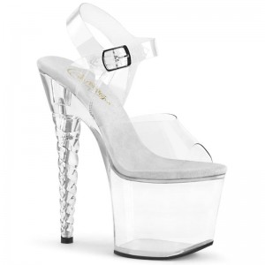 Pleaser Unicorn-708 Hakken Dames Clear | BELGIE BEMTEVKG