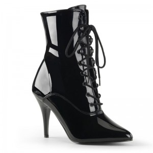Pleaser Vanity-1020 Laarzen Dames Zwart | BELGIE BEGCAFKS