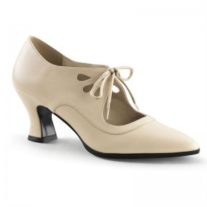 Pleaser Victorian-03 Hakken Dames Beige | BELGIE BEPLFEYV
