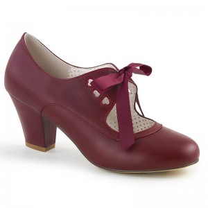 Pleaser Wiggle-32 Hakken Dames Bordeaux | BELGIE BESDHYKC
