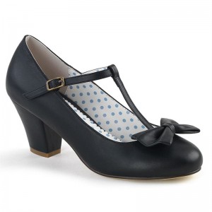 Pleaser Wiggle-50 Vegan Leather Hakken Dames Zwart | BELGIE BEYVKLRG