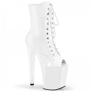 Pleaser Xtreme-1021 Laarzen Dames Wit | BELGIE BEFAVSQD
