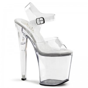 Pleaser Xtreme-808 Hakken Dames Clear | BELGIE BEDNYJLP