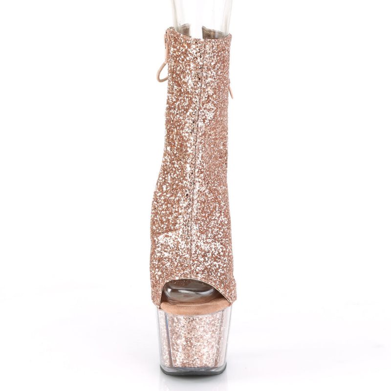 Pleaser Adore-1018G Laarzen Dames Roze Goud | BELGIE BEFUOTSV
