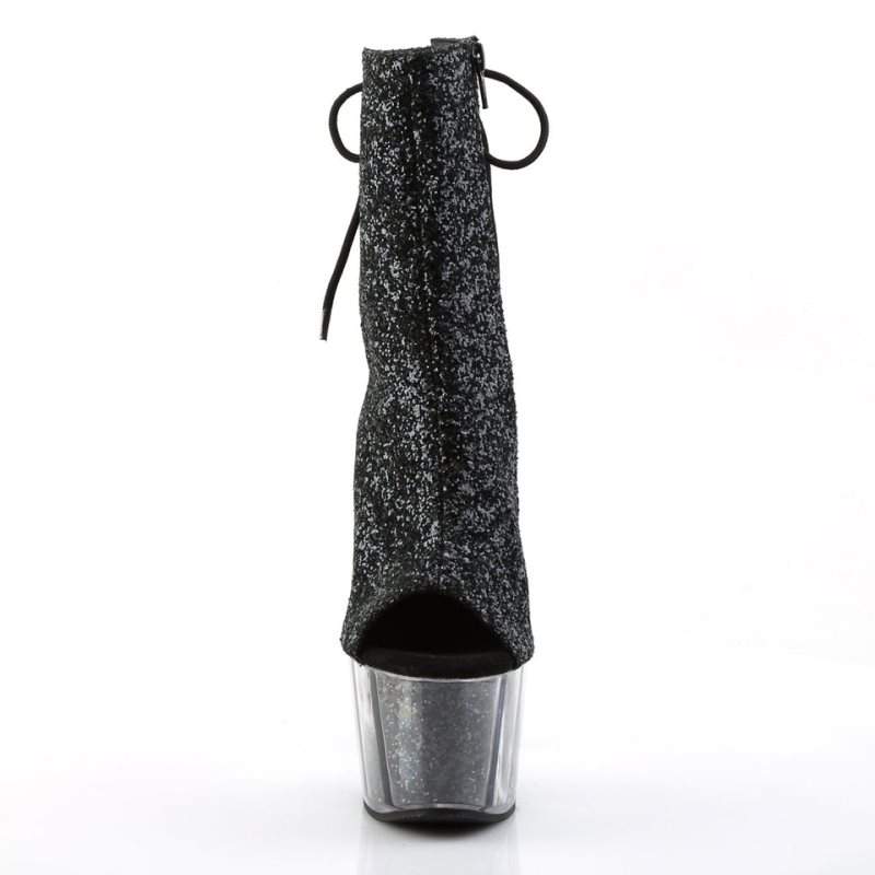 Pleaser Adore-1018G Laarzen Dames Zwart | BELGIE BEJAXOTW