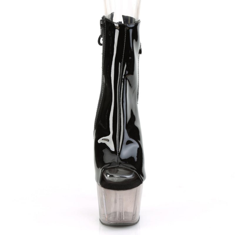 Pleaser Adore-1018T Laarzen Dames Zwart Grijs | BELGIE BEMJEBIR