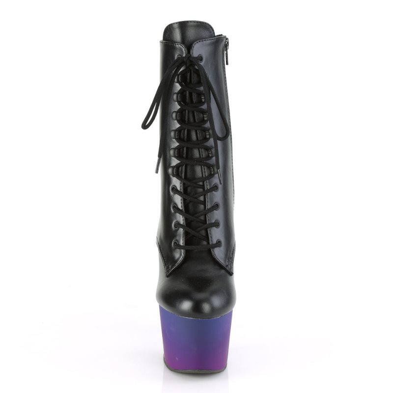 Pleaser Adore-1020BP Laarzen Dames Zwart Blauw | BELGIE BEFARNIG