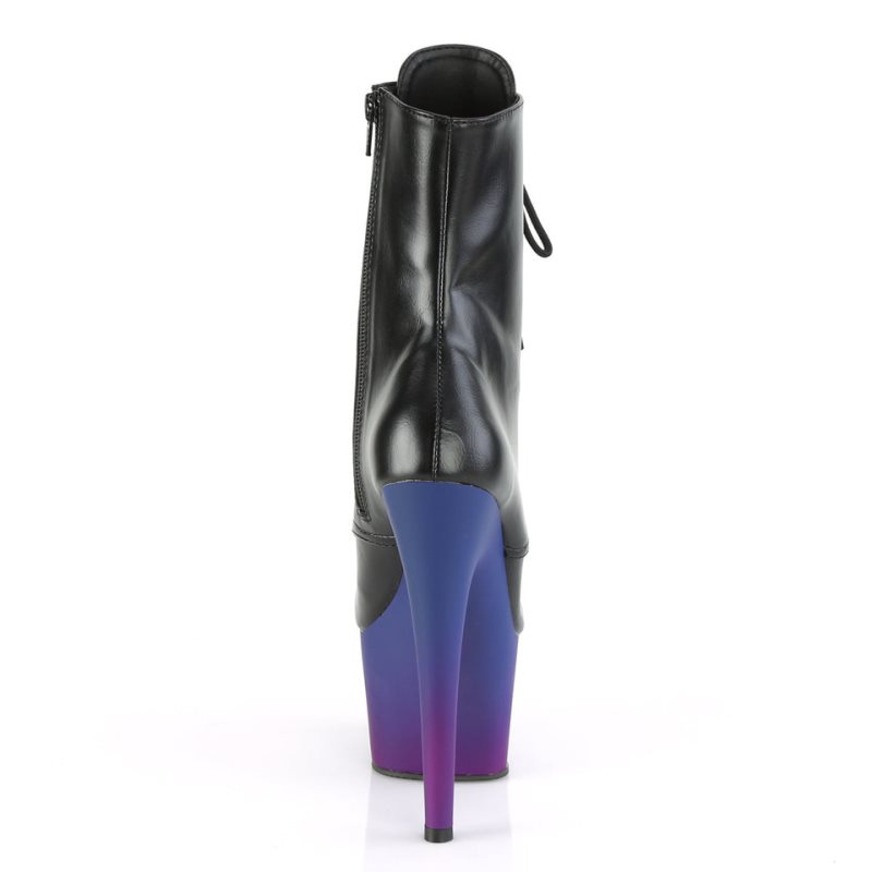 Pleaser Adore-1020BP Laarzen Dames Zwart Blauw | BELGIE BEFARNIG